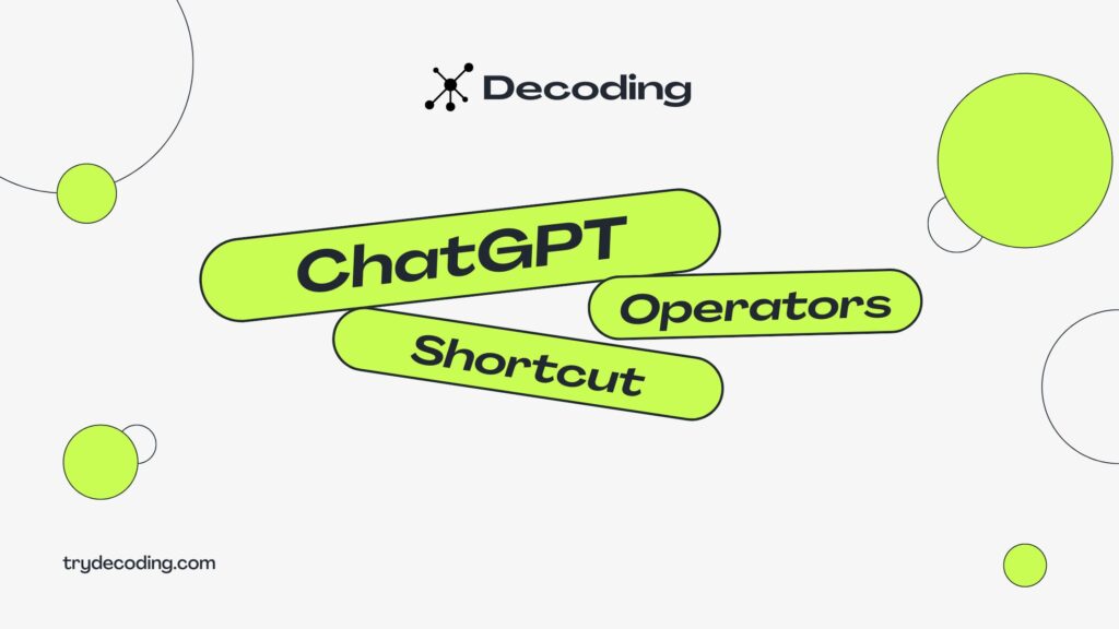 Full List of ChatGPT Operators Hidden Shortcuts