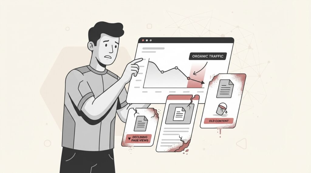Content decay: How to identify, fix, and prevent traffic loss